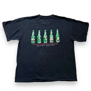Hawaiian Brewed Collection T-shirt Island Motion Promo Tee Beer Bottle Y2K Men L